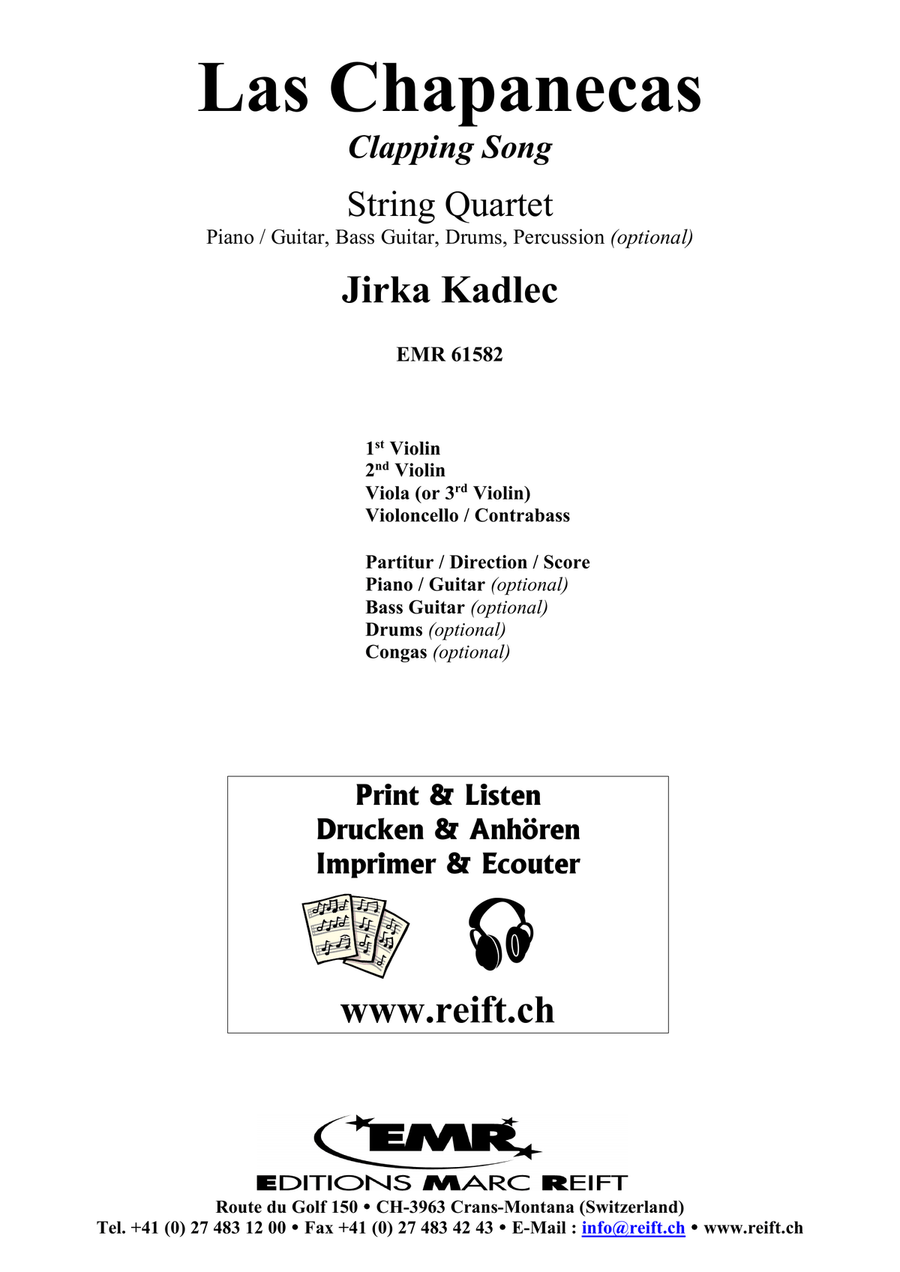Las Chapanecas Las Chapanecas String Quartet scores gallery preview page 2
