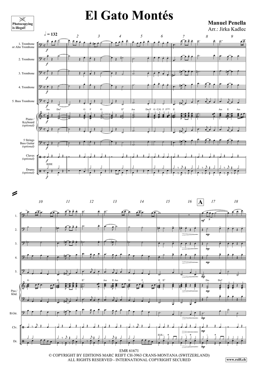 El Gato Montés El Gato Montés Trombone scores gallery preview page 3