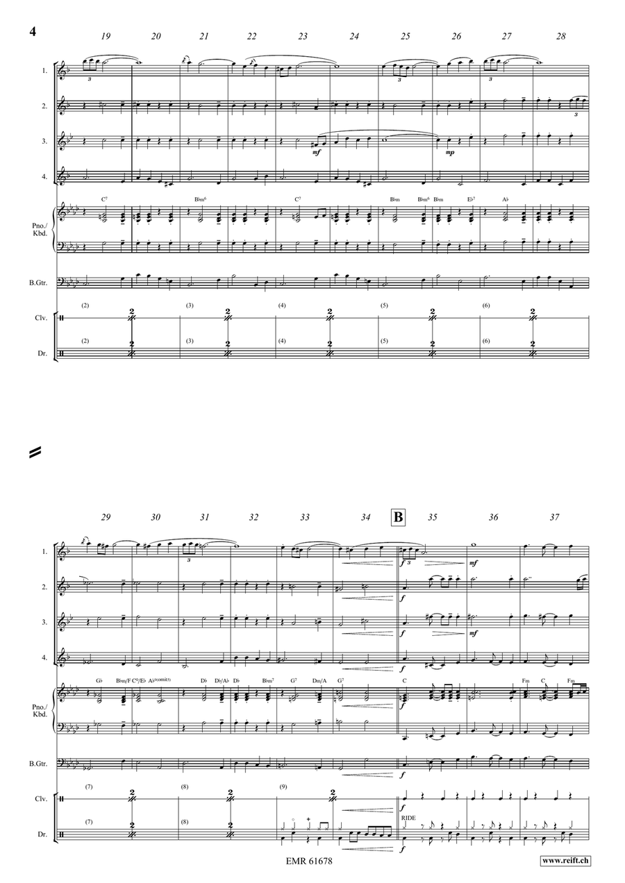 El Gato Montés El Gato Montés Saxophone Quartet scores gallery preview page 4
