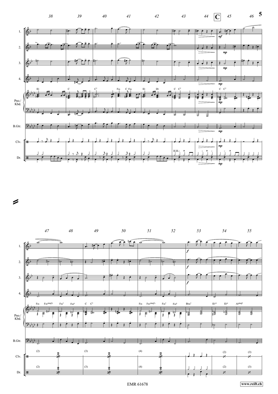 El Gato Montés El Gato Montés Saxophone Quartet scores gallery preview page 5