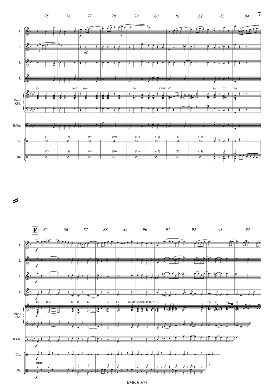 El Gato Montés El Gato Montés Saxophone Quartet scores gallery preview page 7