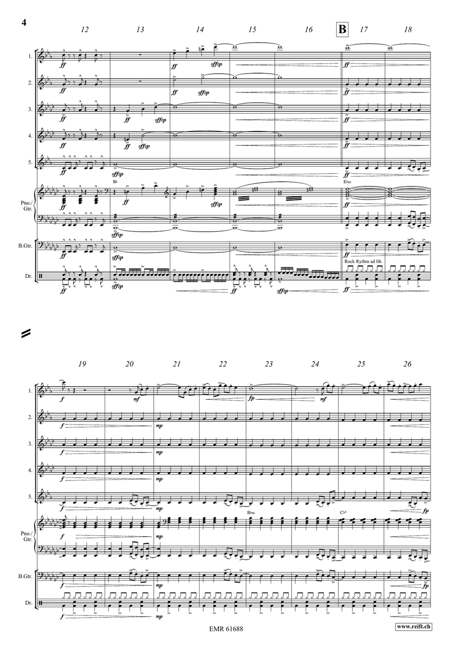 Let's Celebrate Let's Celebrate Saxophone Quintet scores gallery preview page 5
