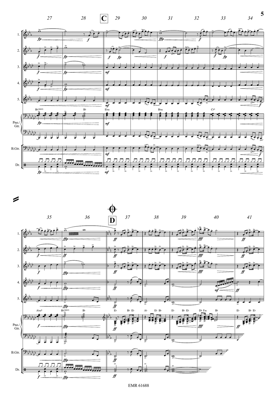 Let's Celebrate Let's Celebrate Saxophone Quintet scores gallery preview page 6