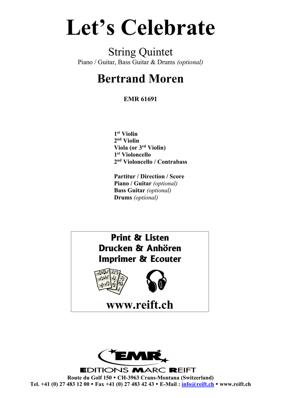 Let's Celebrate Let's Celebrate String Quintet scores gallery preview page 2