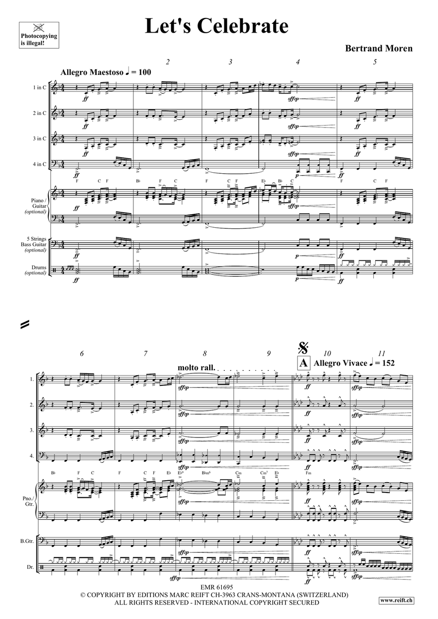 Let's Celebrate Let's Celebrate Score scores gallery preview page 4