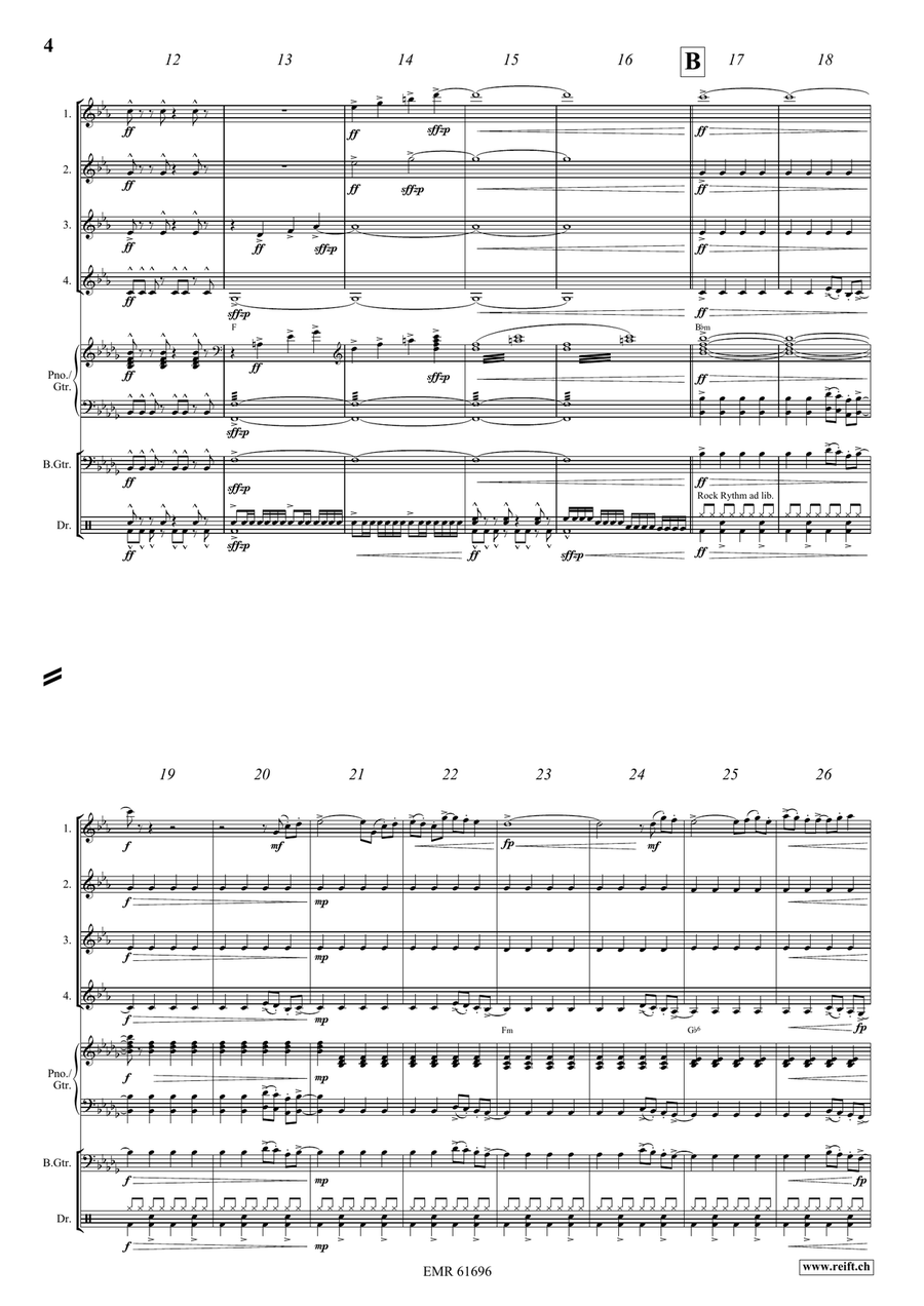 Let's Celebrate Let's Celebrate Clarinet Quartet scores gallery preview page 5