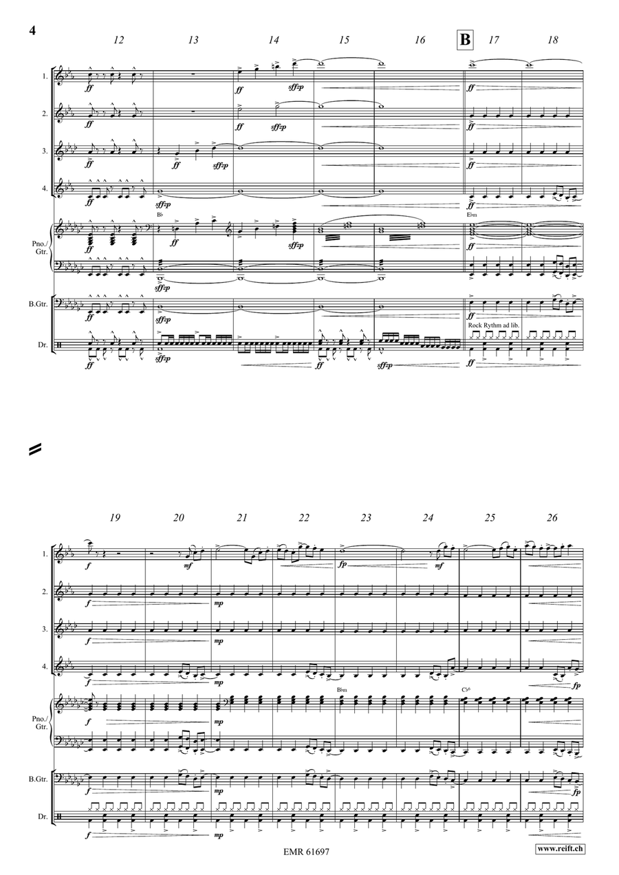 Let's Celebrate Let's Celebrate Saxophone Quartet scores gallery preview page 5