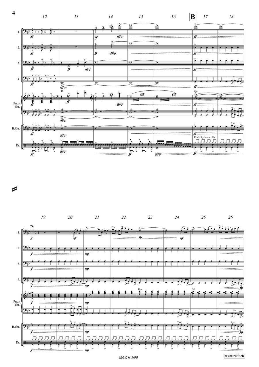 Let's Celebrate Let's Celebrate Trombone Quartet scores gallery preview page 5