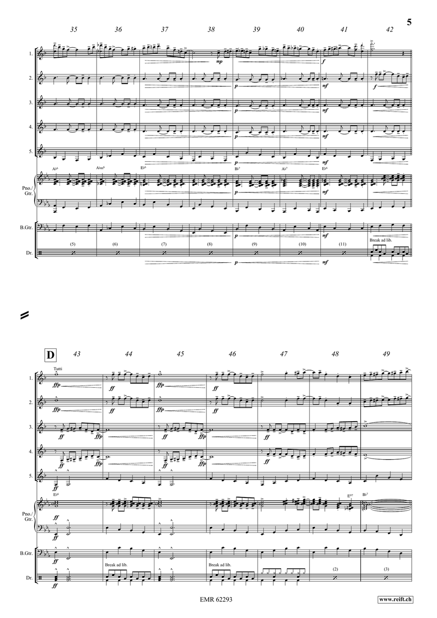 In A Boogie Mood In A Boogie Mood Clarinet Quintet scores gallery preview page 6