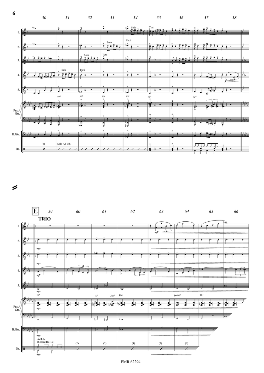 In A Boogie Mood In A Boogie Mood Saxophone Quintet scores gallery preview page 7