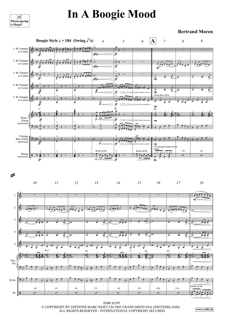 In A Boogie Mood In A Boogie Mood Cornet scores gallery preview page 4