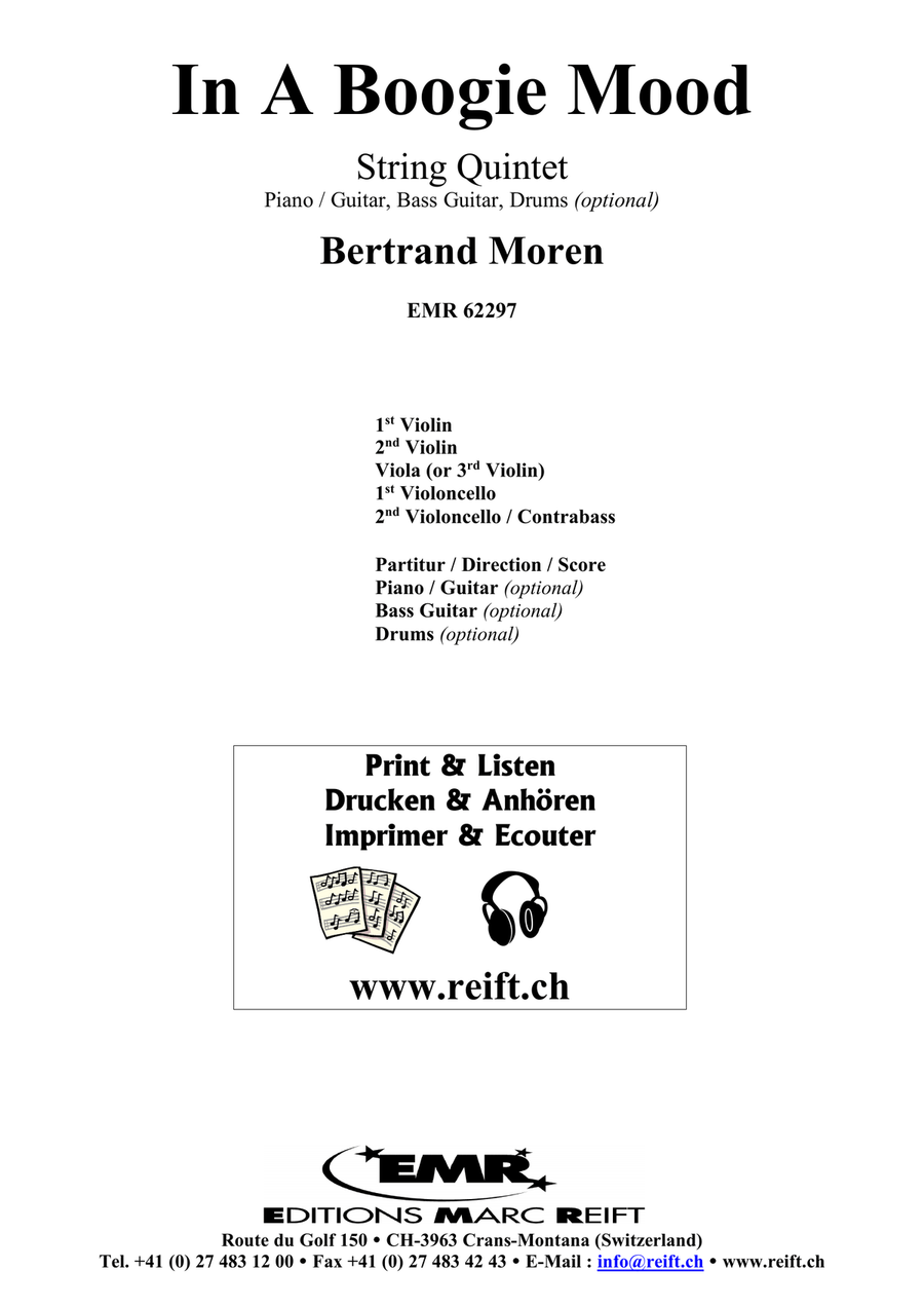 In A Boogie Mood In A Boogie Mood String Quintet scores gallery preview page 2
