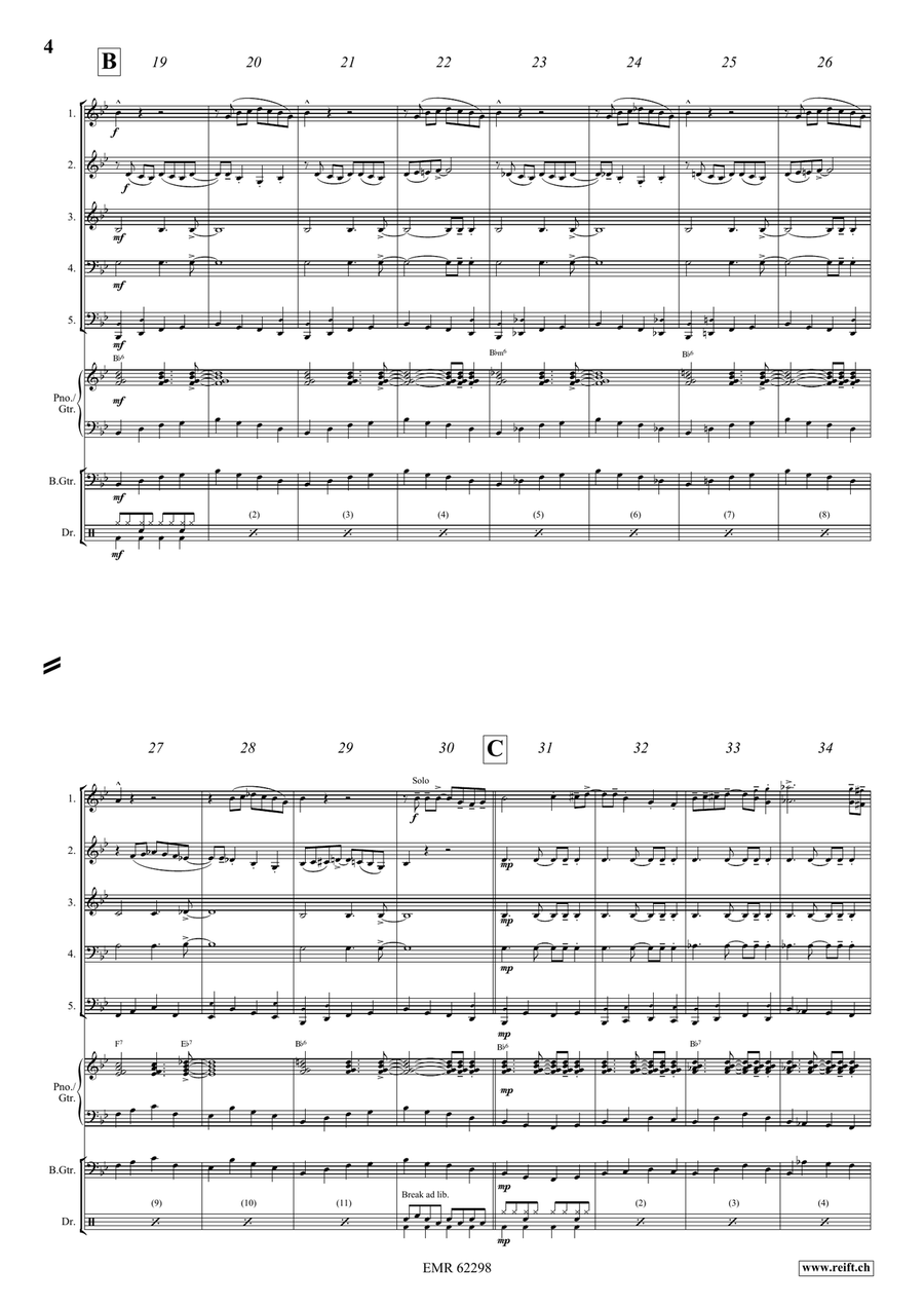 In A Boogie Mood In A Boogie Mood Brass Quintet scores gallery preview page 5