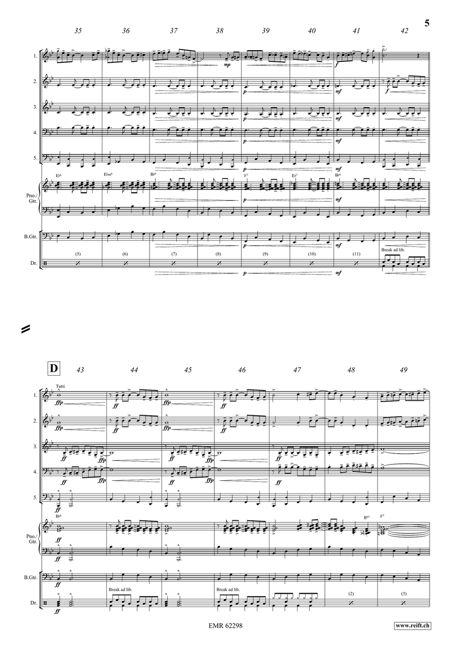 In A Boogie Mood In A Boogie Mood Brass Quintet scores gallery preview page 6