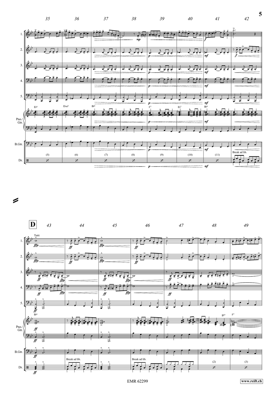 In A Boogie Mood In A Boogie Mood Woodwind Quintet scores gallery preview page 6