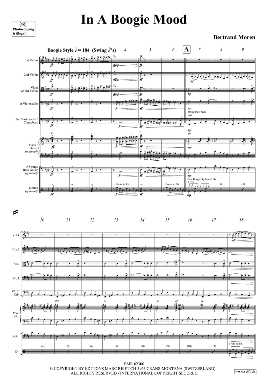 In A Boogie Mood In A Boogie Mood String Orchestra scores gallery preview page 4