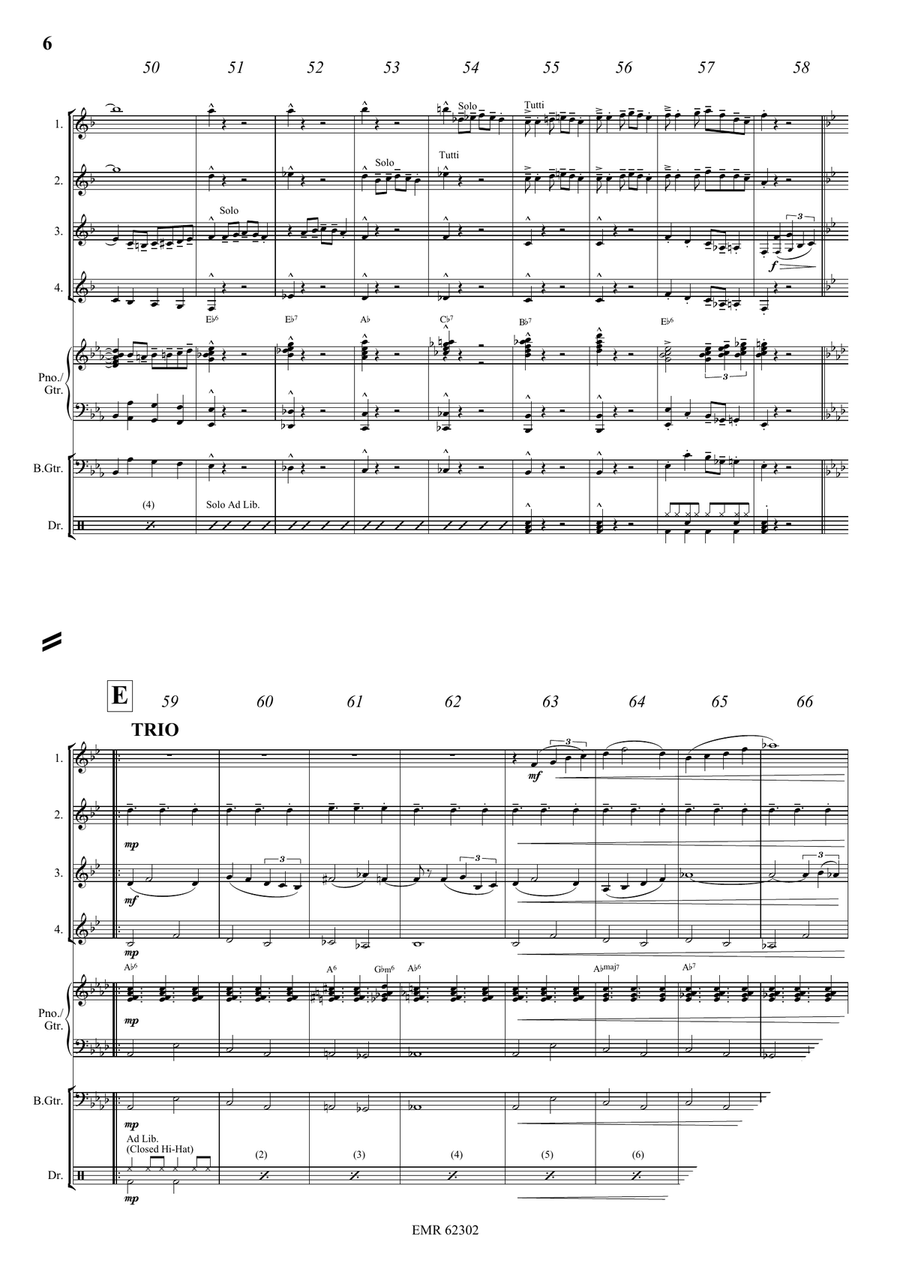In A Boogie Mood In A Boogie Mood Clarinet Quartet scores gallery preview page 7