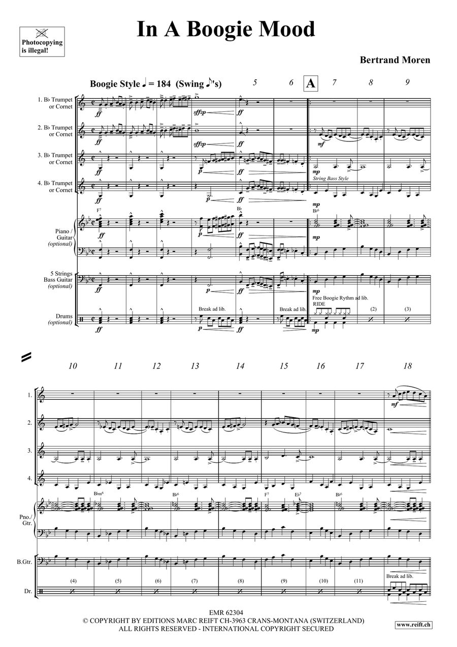 In A Boogie Mood In A Boogie Mood Cornet scores gallery preview page 4