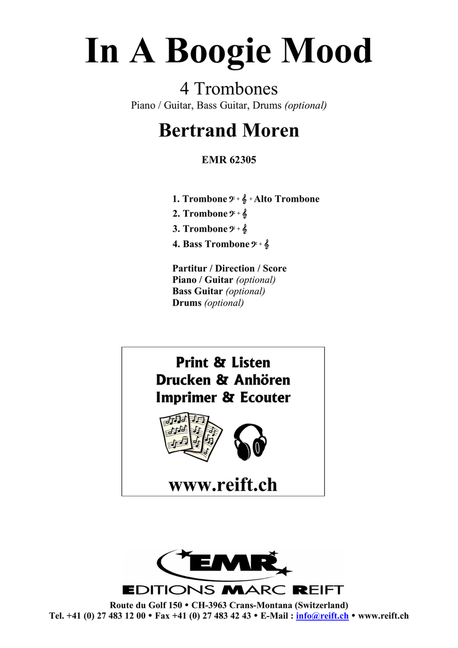 In A Boogie Mood In A Boogie Mood Trombone Quartet scores gallery preview page 2