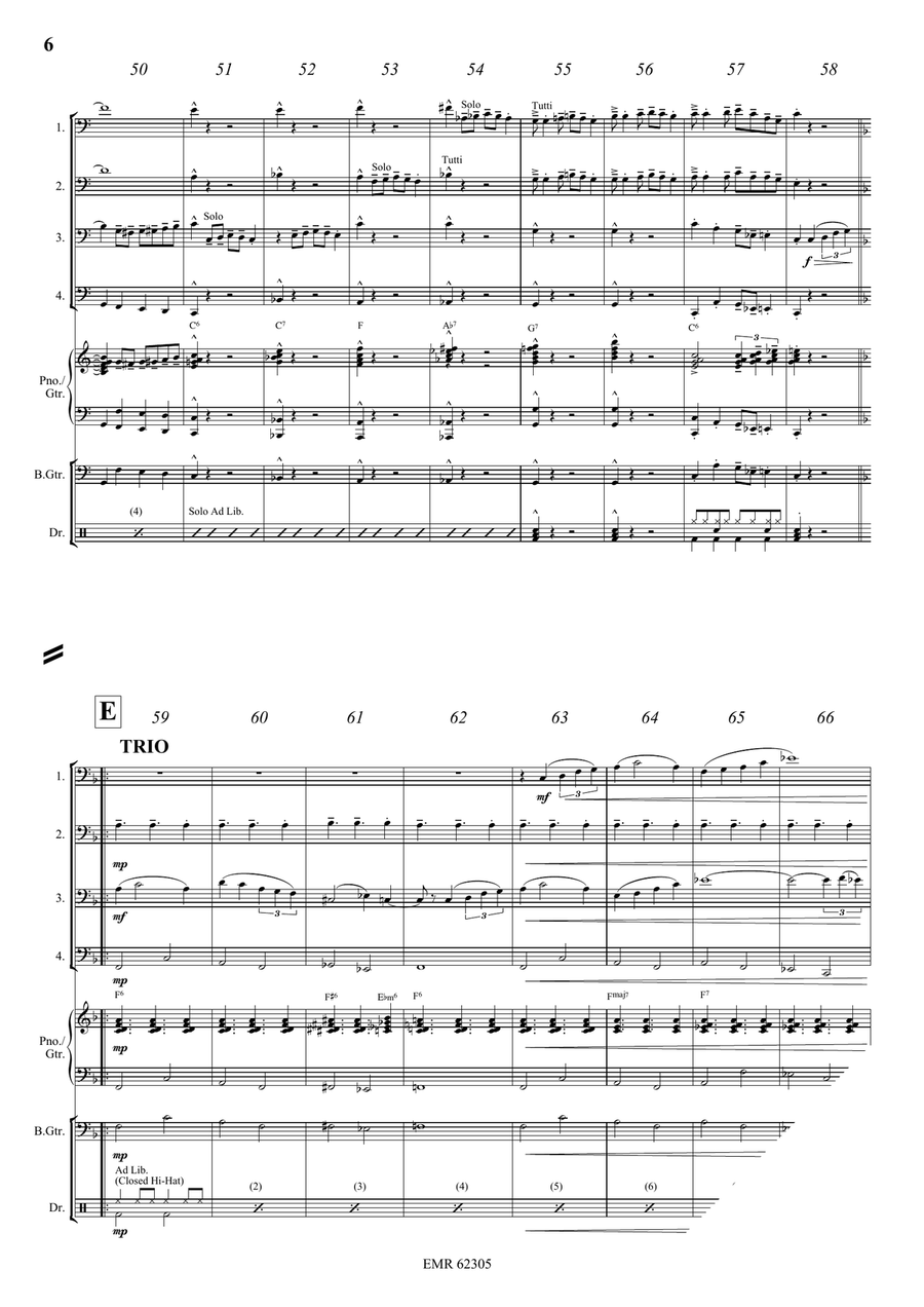 In A Boogie Mood In A Boogie Mood Trombone Quartet scores gallery preview page 7