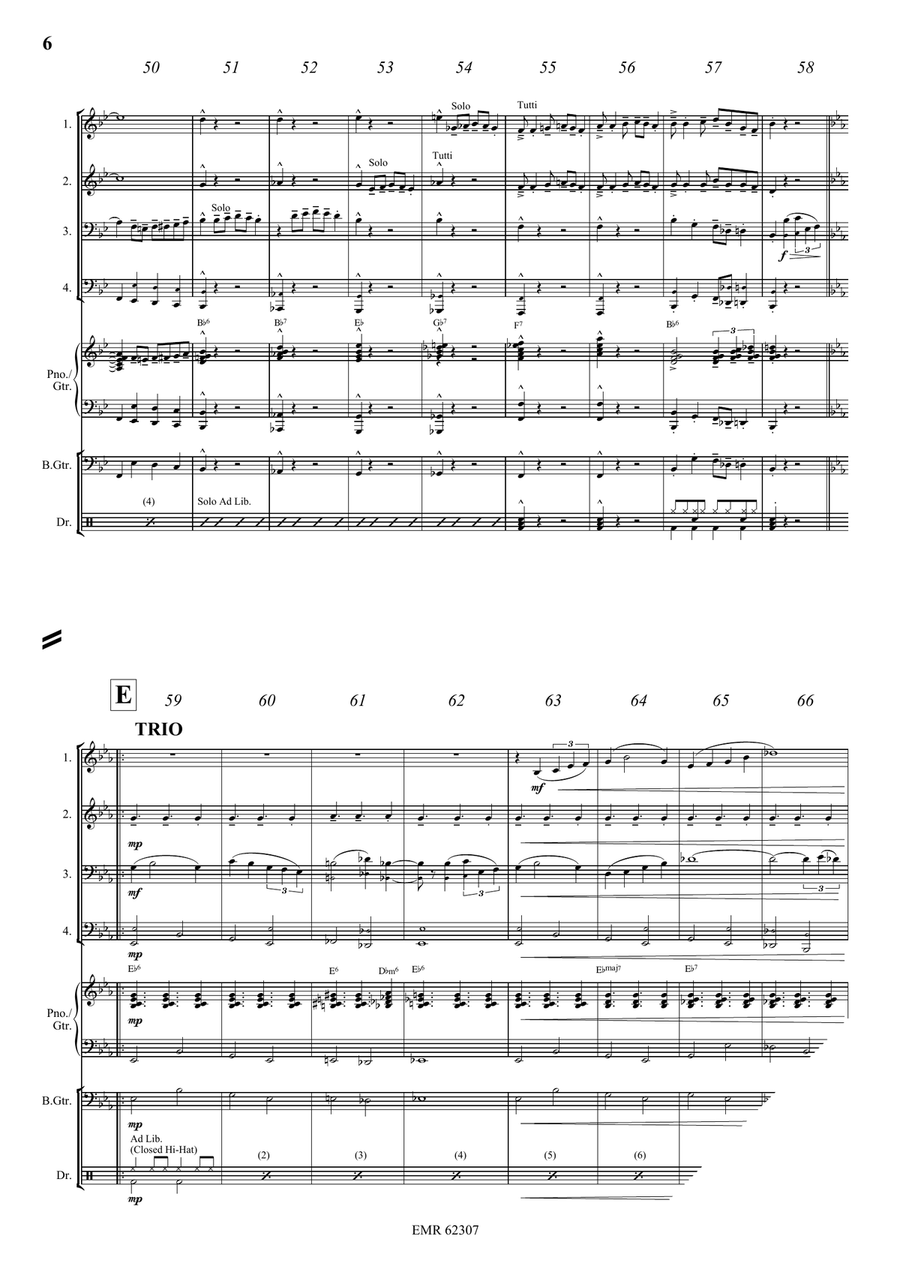 In A Boogie Mood In A Boogie Mood Brass Quartet scores gallery preview page 7