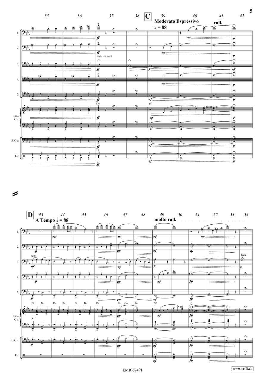 Russian Folk Songs Russian Folk Songs Trombone scores gallery preview page 6
