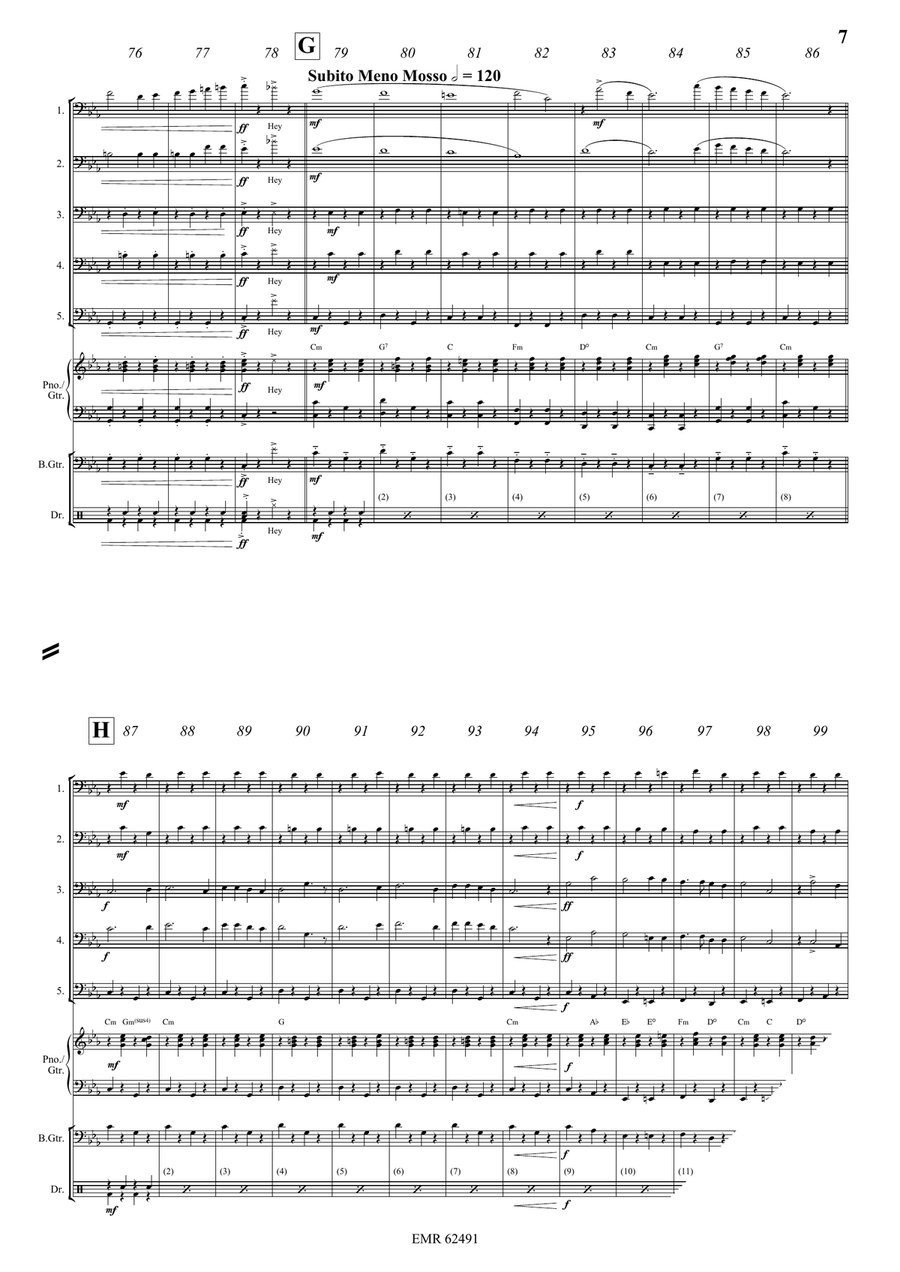 Russian Folk Songs Russian Folk Songs Trombone scores gallery preview page 8