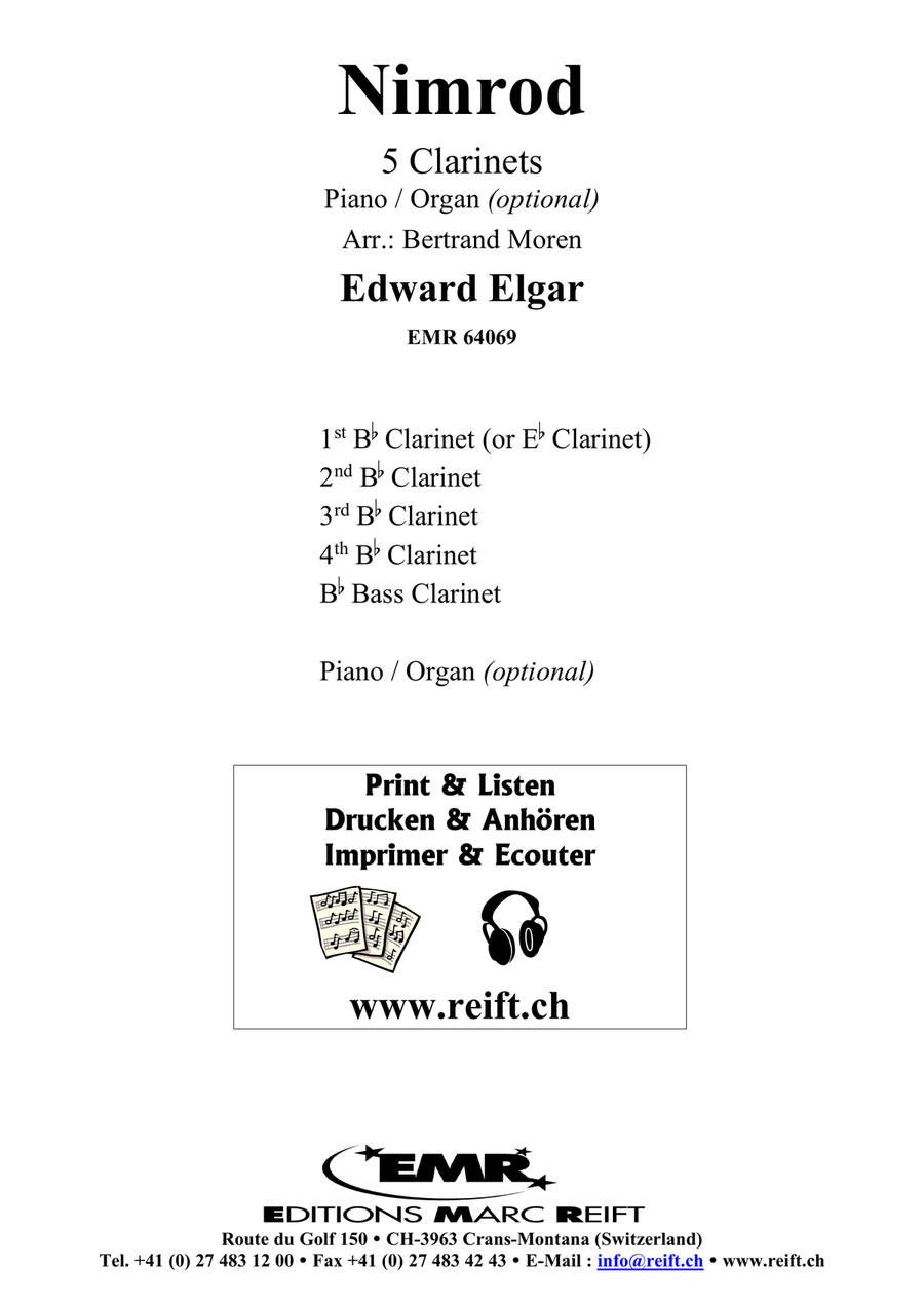 Nimrod Nimrod Clarinet Quintet scores gallery preview page 2