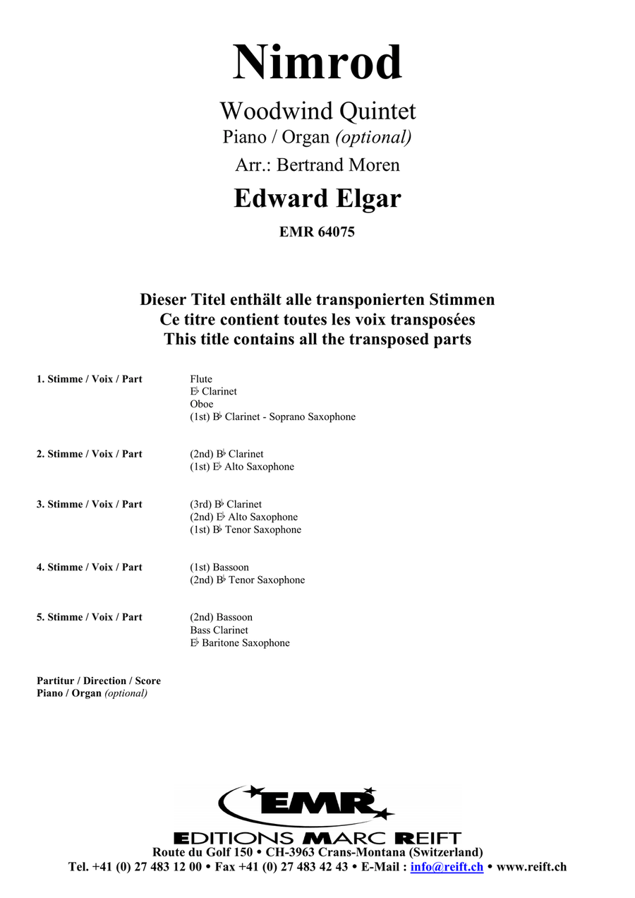 Nimrod Nimrod Woodwind Quintet scores gallery preview page 2