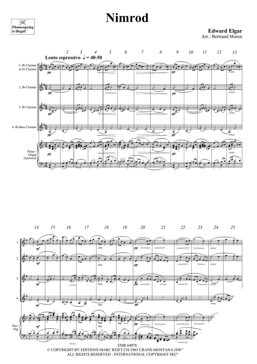 Nimrod Nimrod Clarinet Quartet scores gallery preview page 3
