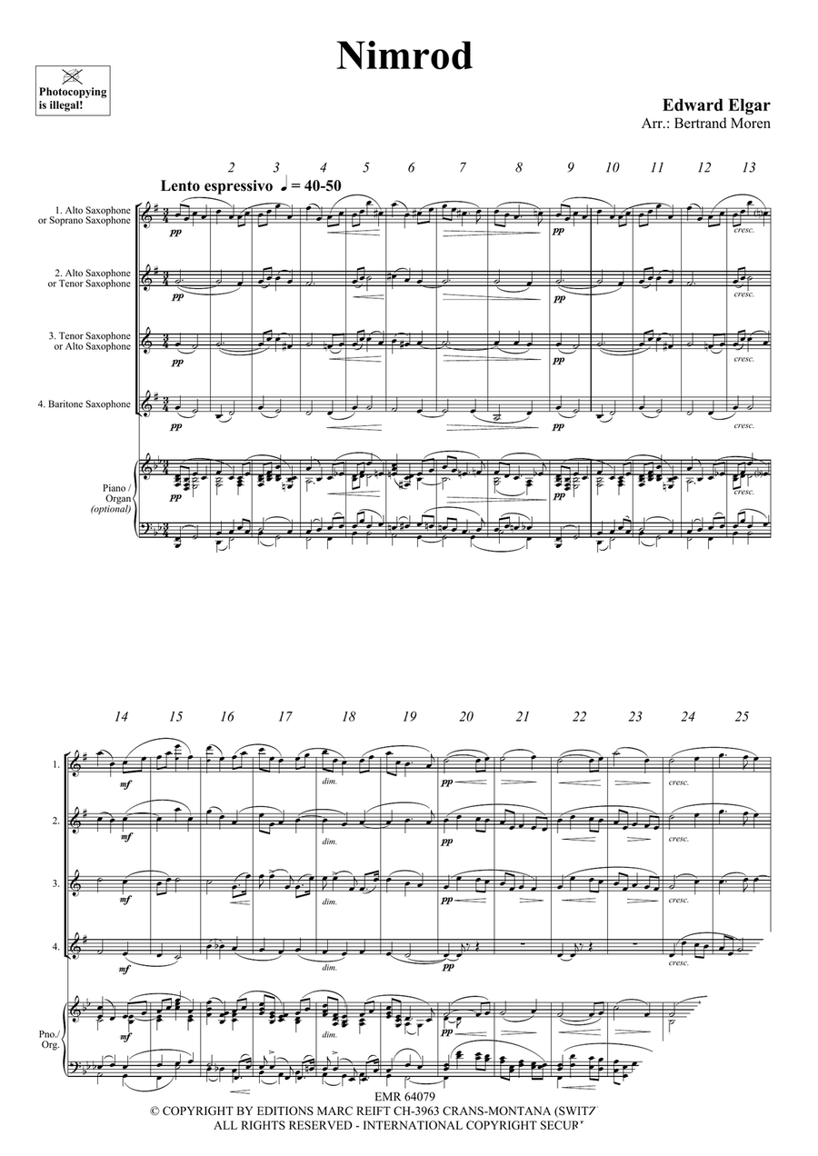 Nimrod Nimrod Saxophone Quartet scores gallery preview page 3