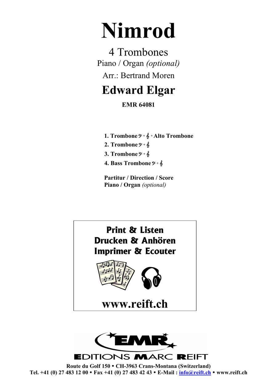 Nimrod Nimrod Trombone Quartet scores gallery preview page 2