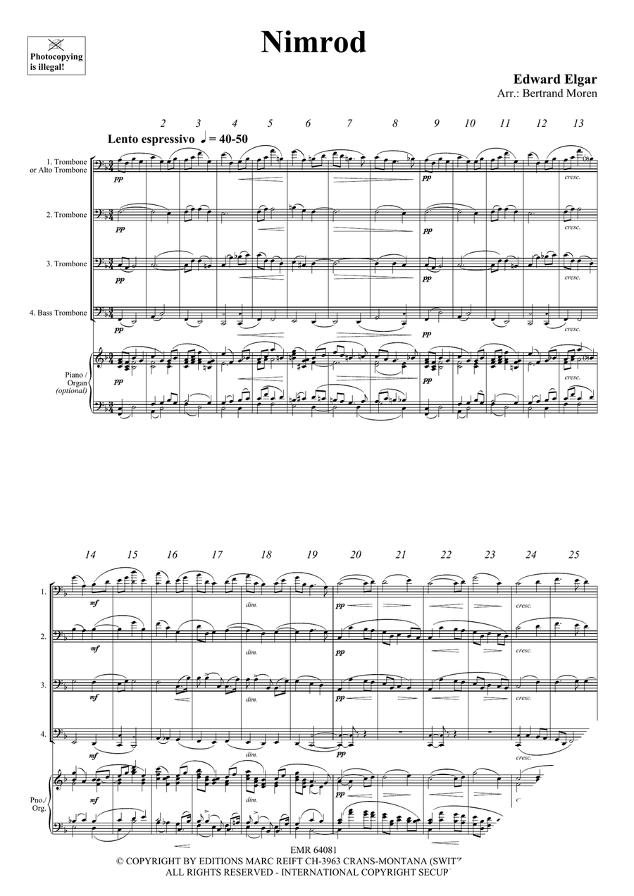 Nimrod Nimrod Trombone Quartet scores gallery preview page 3