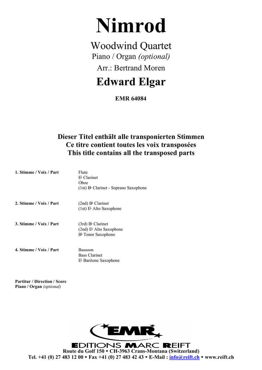 Nimrod Nimrod Woodwind Quartet scores gallery preview page 2