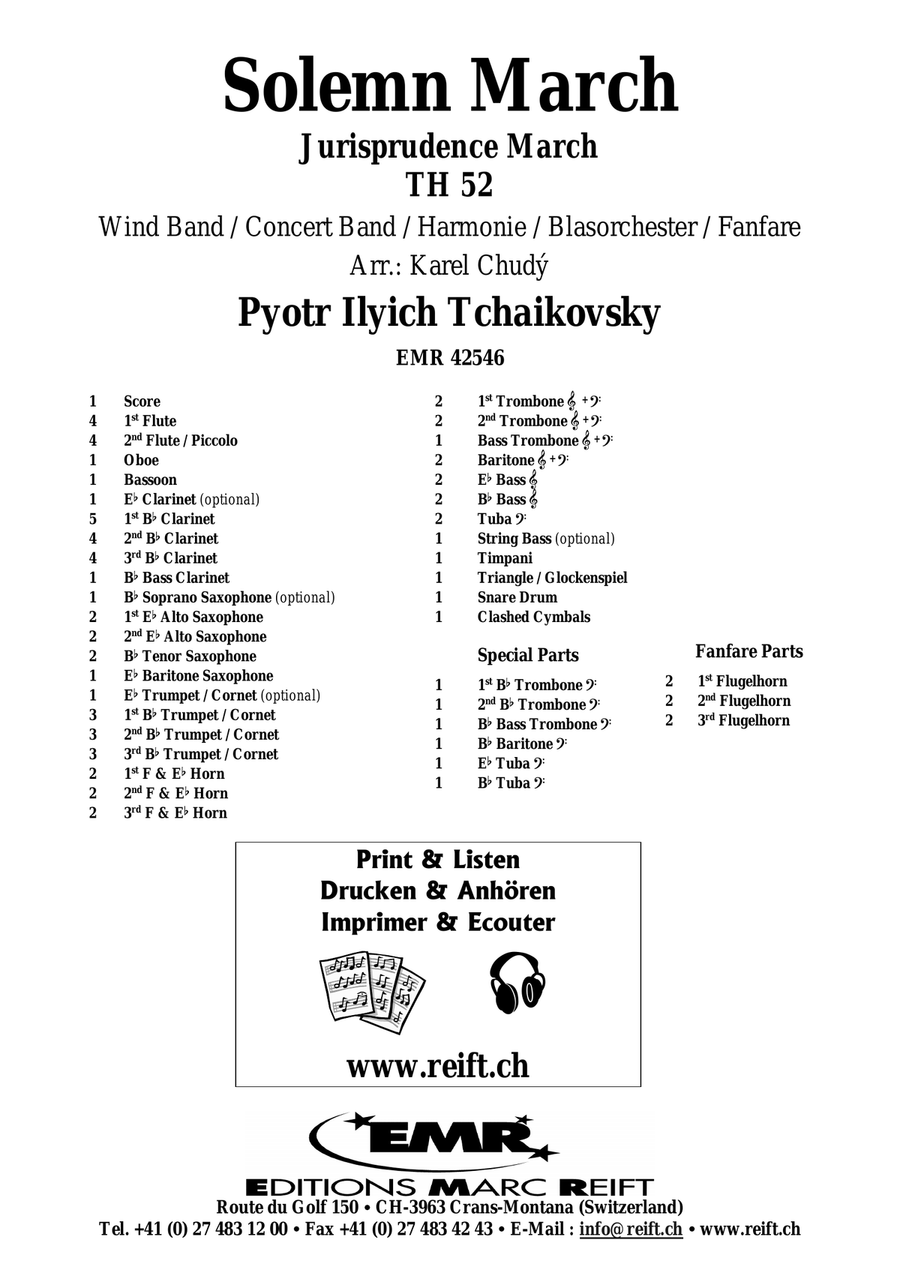 Solemn March Solemn March Concert Band scores gallery preview page 2