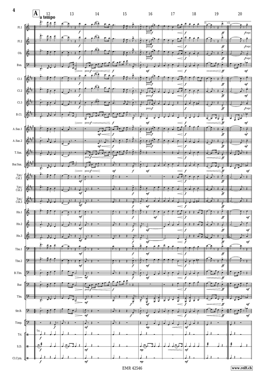Solemn March Solemn March Concert Band scores gallery preview page 5