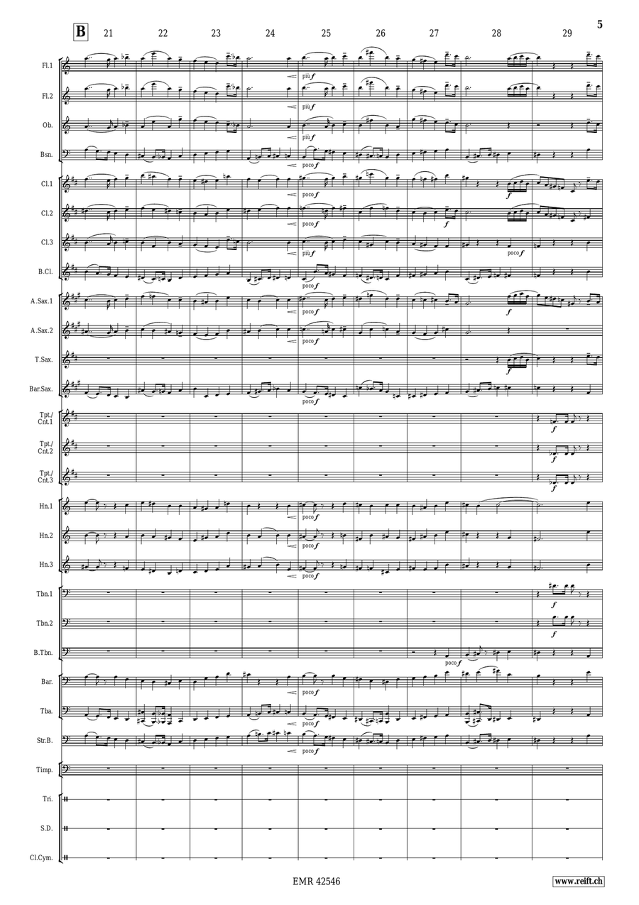 Solemn March Solemn March Concert Band scores gallery preview page 6