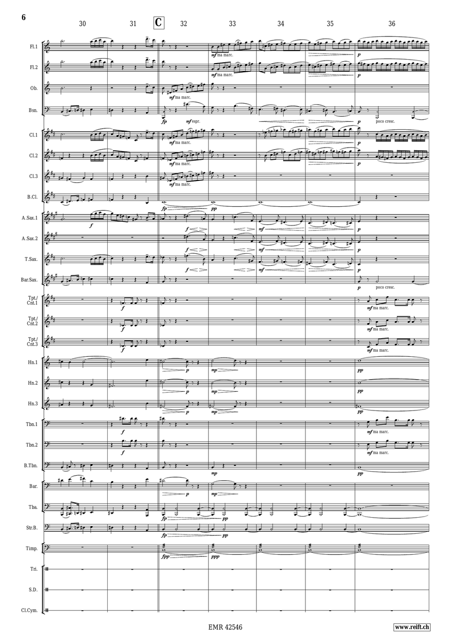 Solemn March Solemn March Concert Band scores gallery preview page 7
