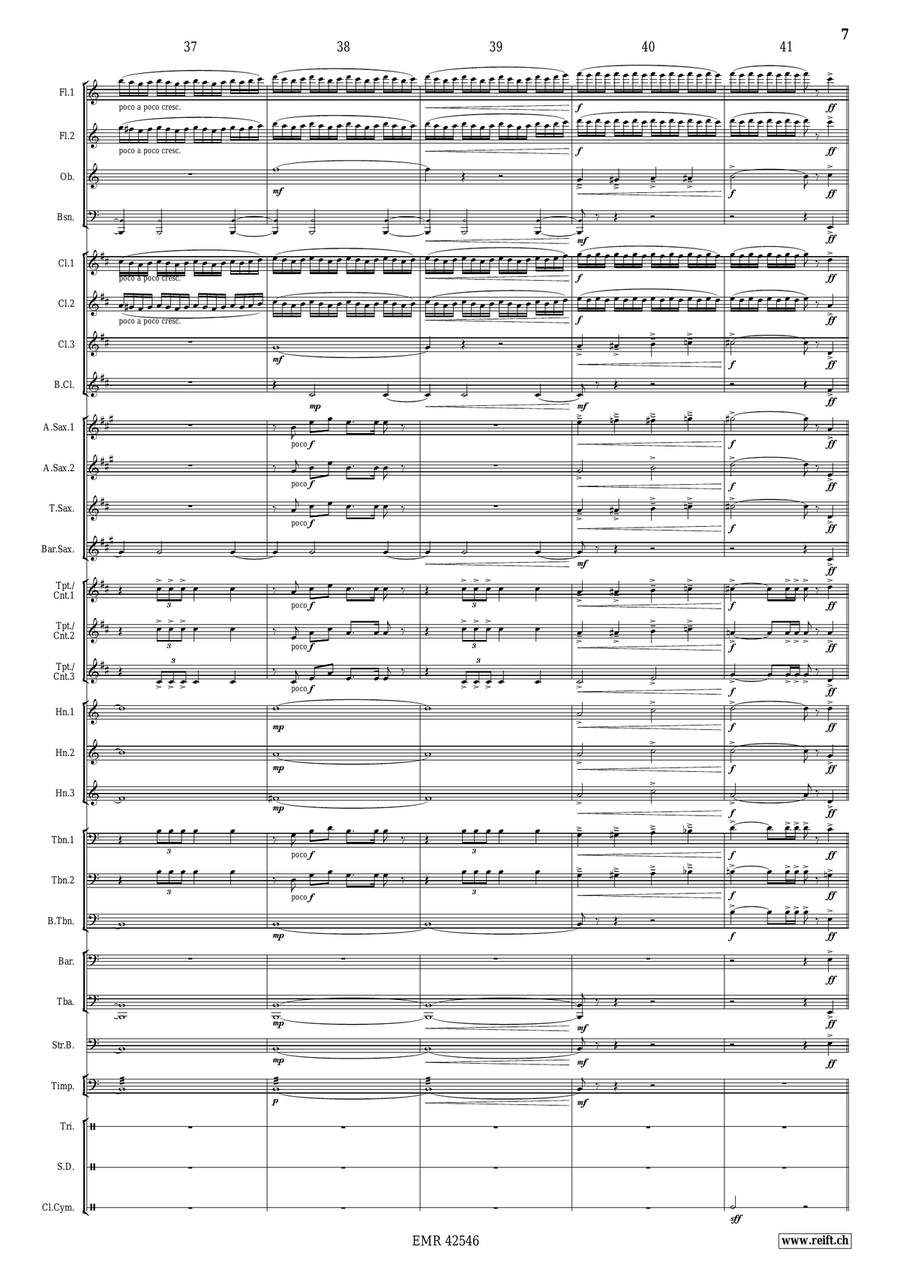 Solemn March Solemn March Concert Band scores gallery preview page 8