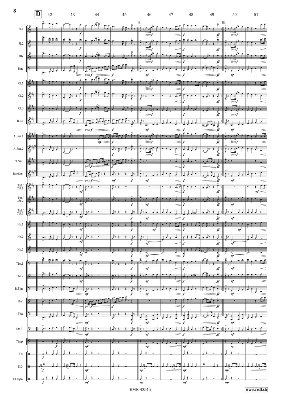 Solemn March Solemn March Concert Band scores gallery preview page 9