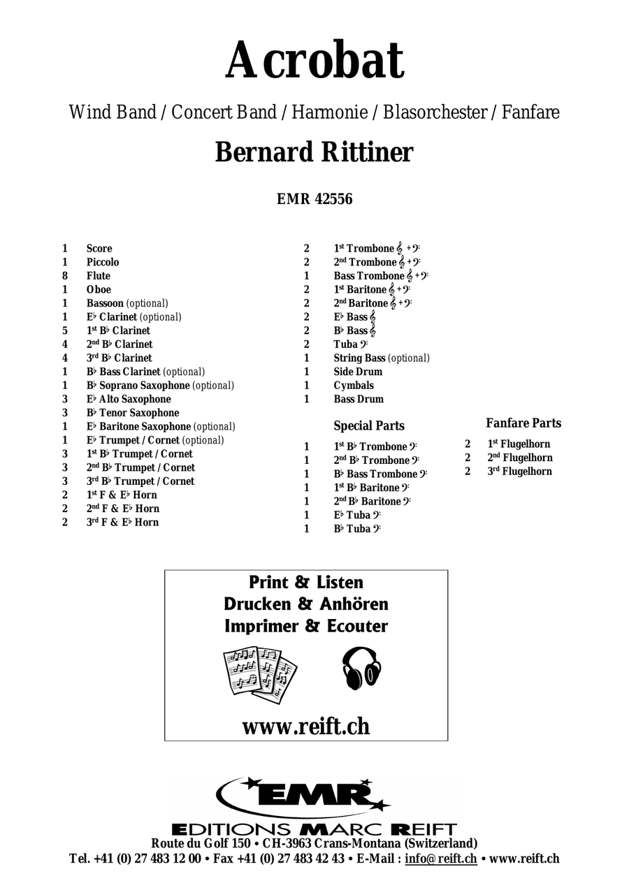 Acrobat Acrobat Concert Band scores gallery preview page 2
