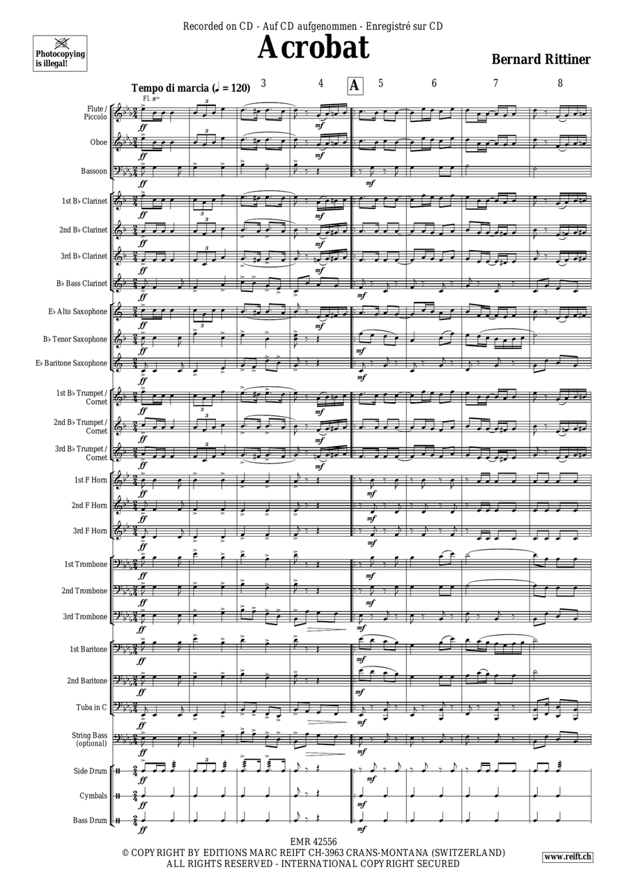Acrobat Acrobat Concert Band scores gallery preview page 5