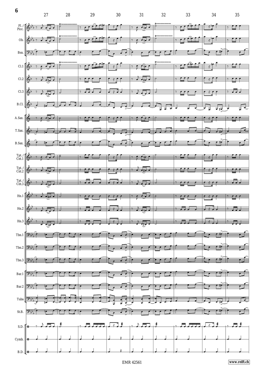 Victory Victory Concert Band scores gallery preview page 8