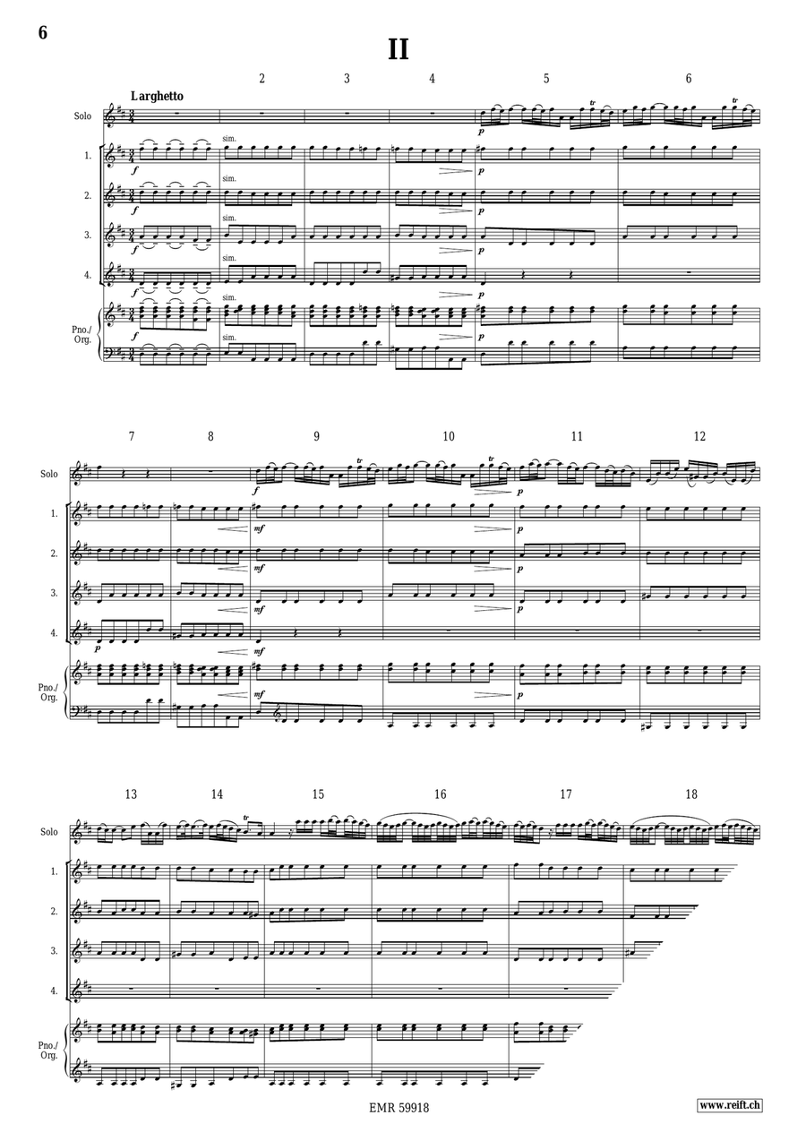 Concerto D Major Concerto D Major Flute Quartet scores gallery preview page 4