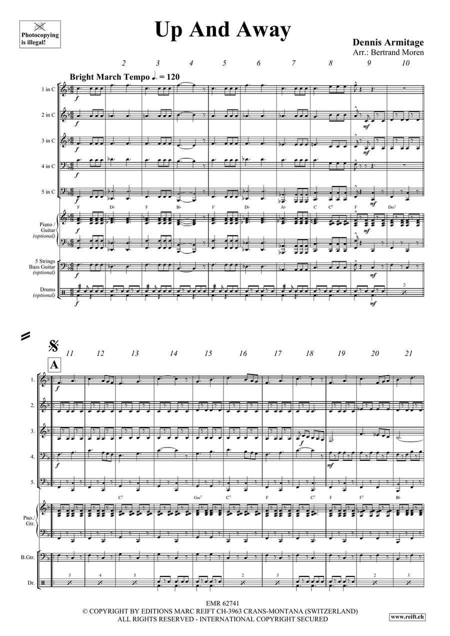 Up And Away Up And Away Woodwind Quintet scores gallery preview page 4