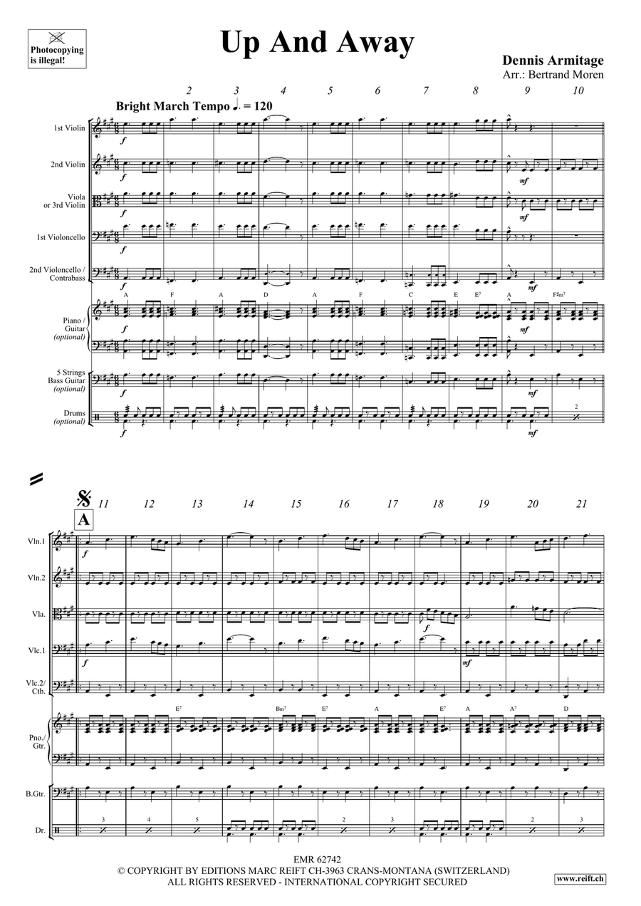 Up And Away Up And Away String Orchestra scores gallery preview page 4