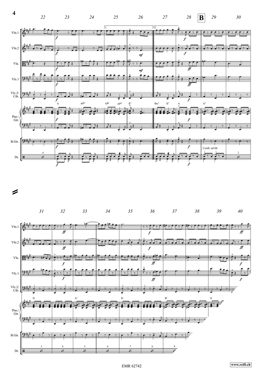 Up And Away Up And Away String Orchestra scores gallery preview page 5