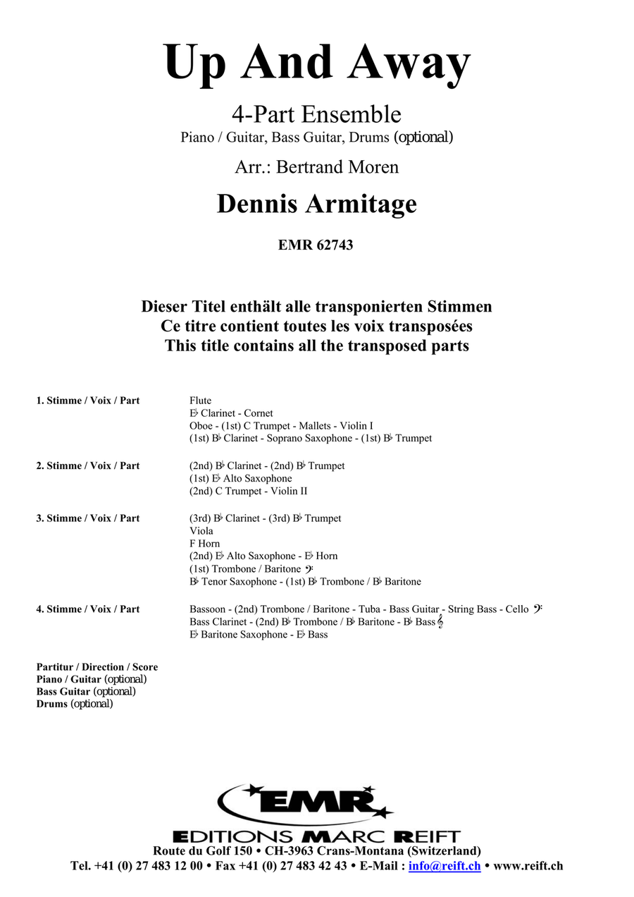 Up And Away Score scores gallery preview page 2