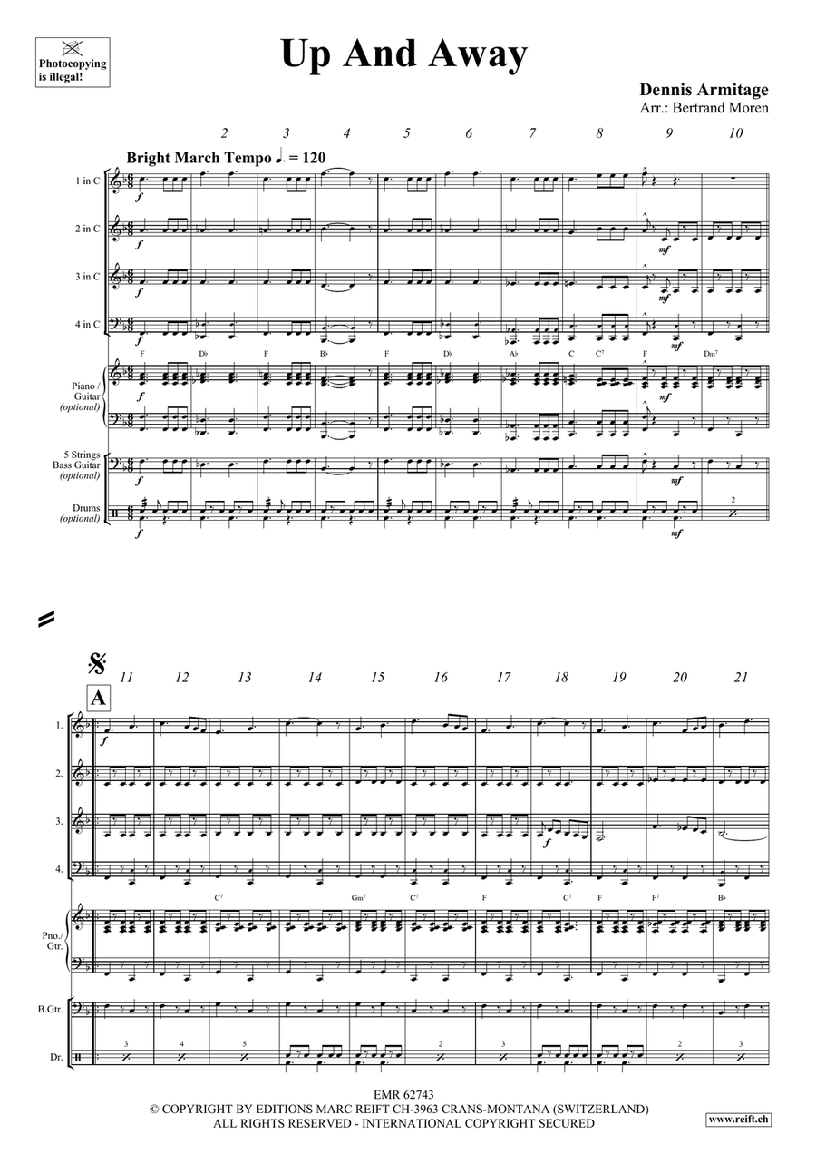 Up And Away Score scores gallery preview page 4