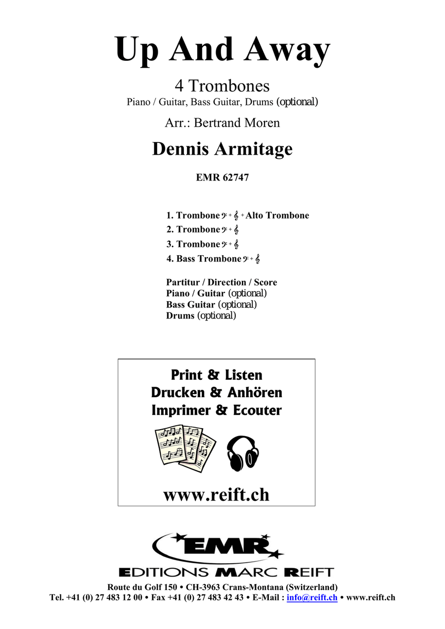 Up And Away Up And Away Trombone Quartet scores gallery preview page 2